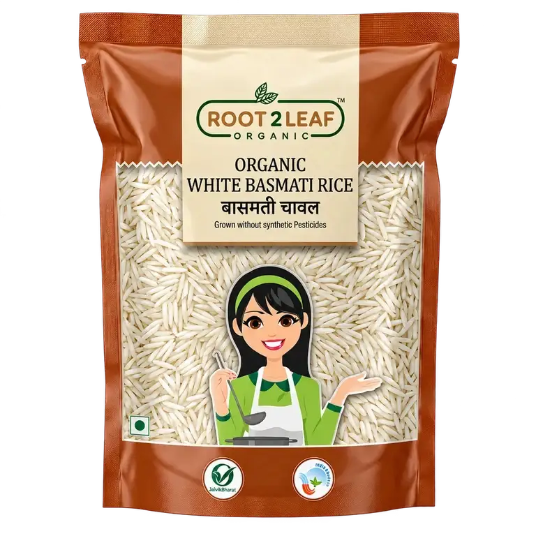 Organic White Basmati Rice actual pack