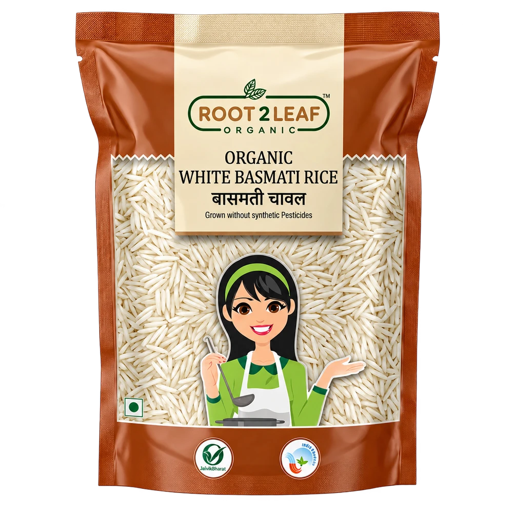 Organic White Basmati Rice actual pack