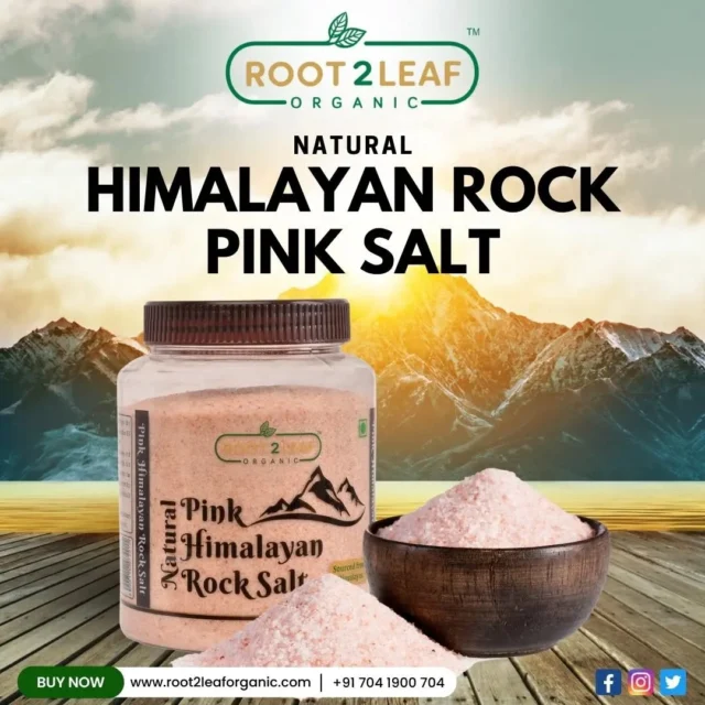 Root2Leaf Natural Himalayan Rock Pink Salt