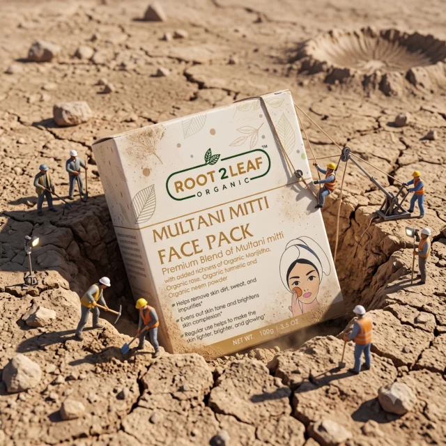 Root2Leaf Multani Mitti face pack