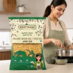 Root2Leaf Organic Arhar Dal / Tuar Dal product pack in a lifestyle studio setting