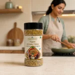 Root2Leaf Organic Coriander Whole product pack in a lifestyle studio setting