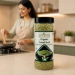 Root2Leaf Organic Fennel / Variyali product pack in a lifestyle studio setting