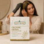 Organic Henna Powder — Root2Leaf product lifestyle studio photograph