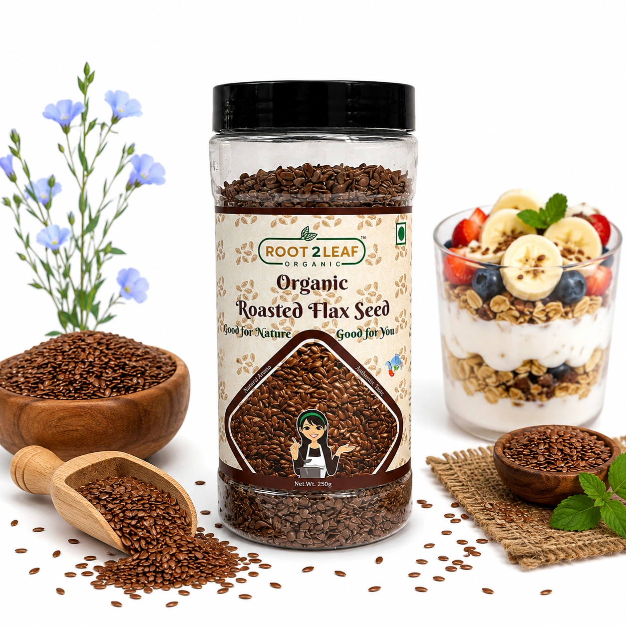 Organic Roasted Flax Seeds